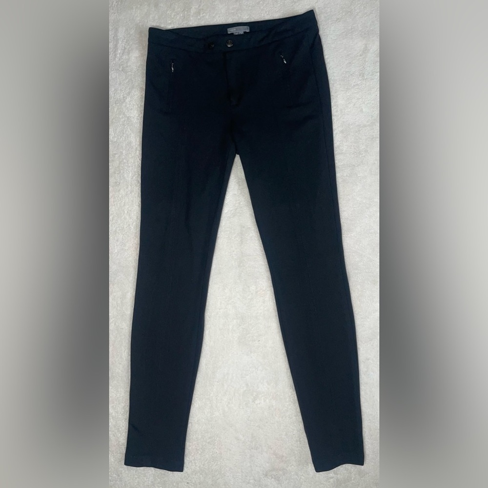 VINCE Pants Womens Size 10 Black Skinny Leg Stretch Career Busines